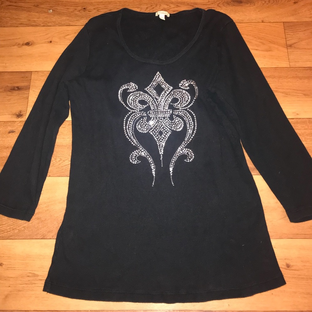 Rhinestone Shirt (L)